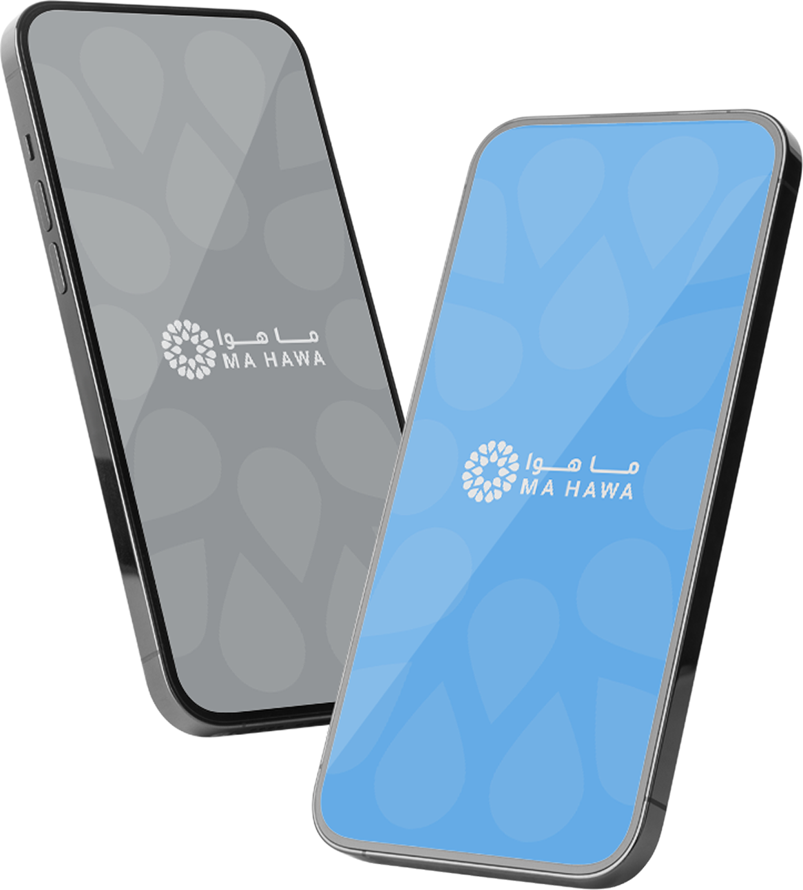 Ma Hawa mobile app shown on two phones