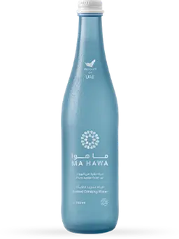 Ma Hawa glass water bottle